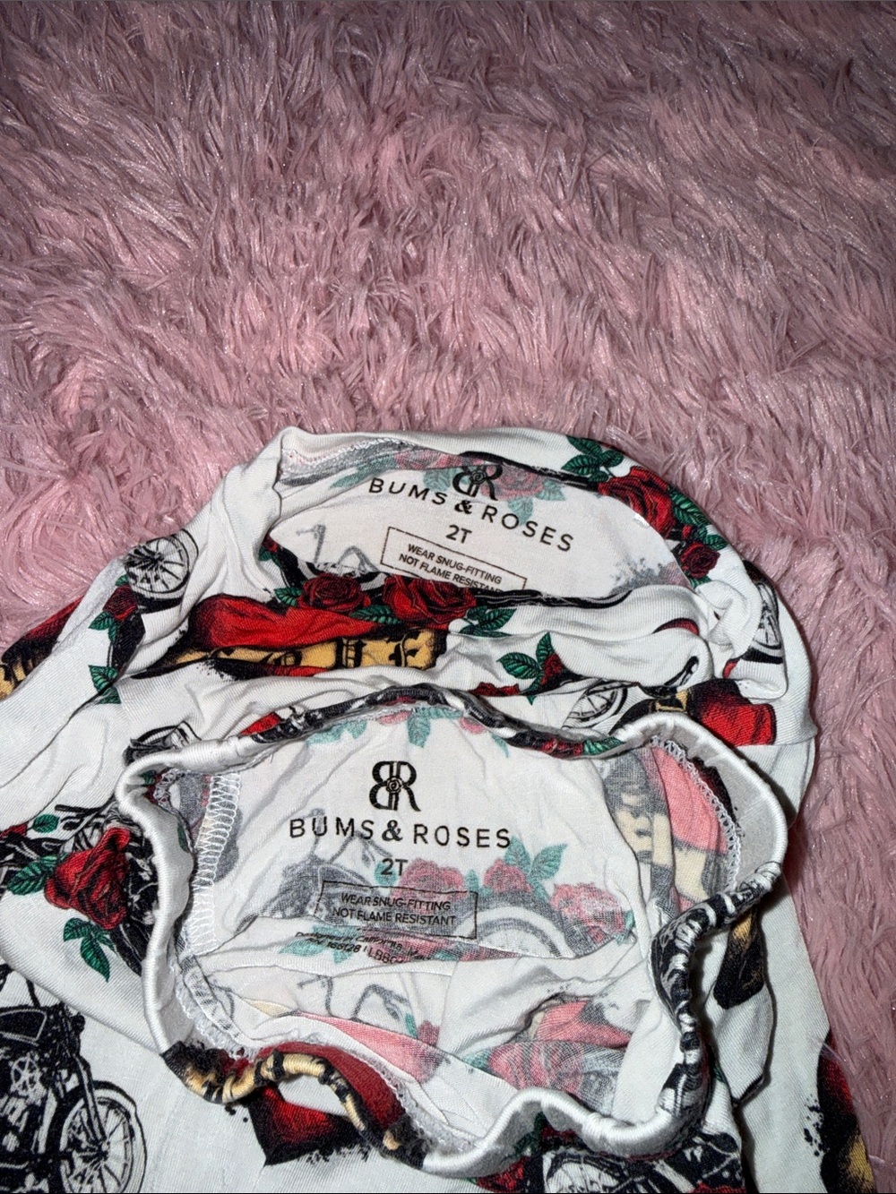 Toddler Bums & Roses Pajamas - Picture 3 of 3